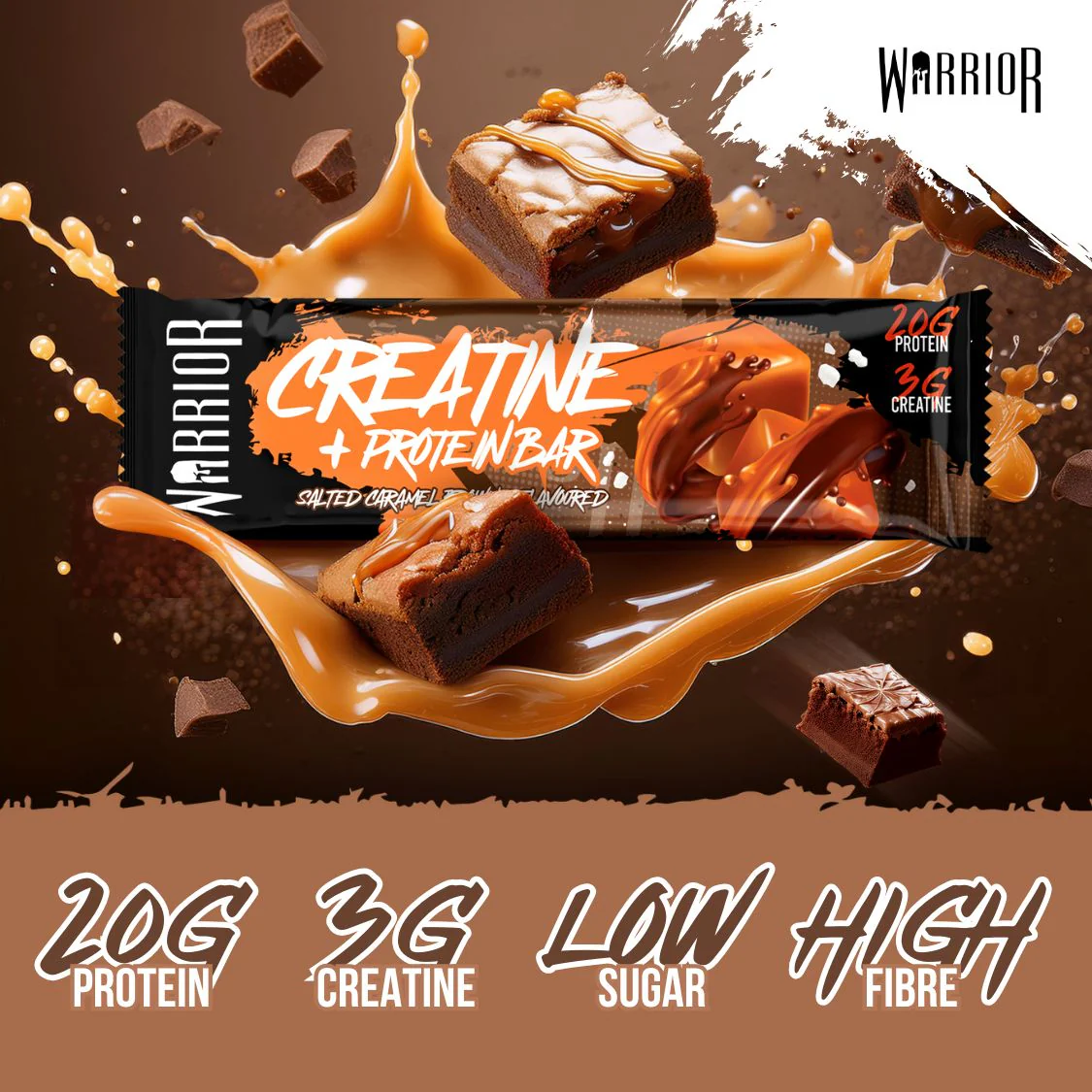 Warrior Creatine Protein Bars - 12 Bars - Strength + Muscle + Recovery - Image 12