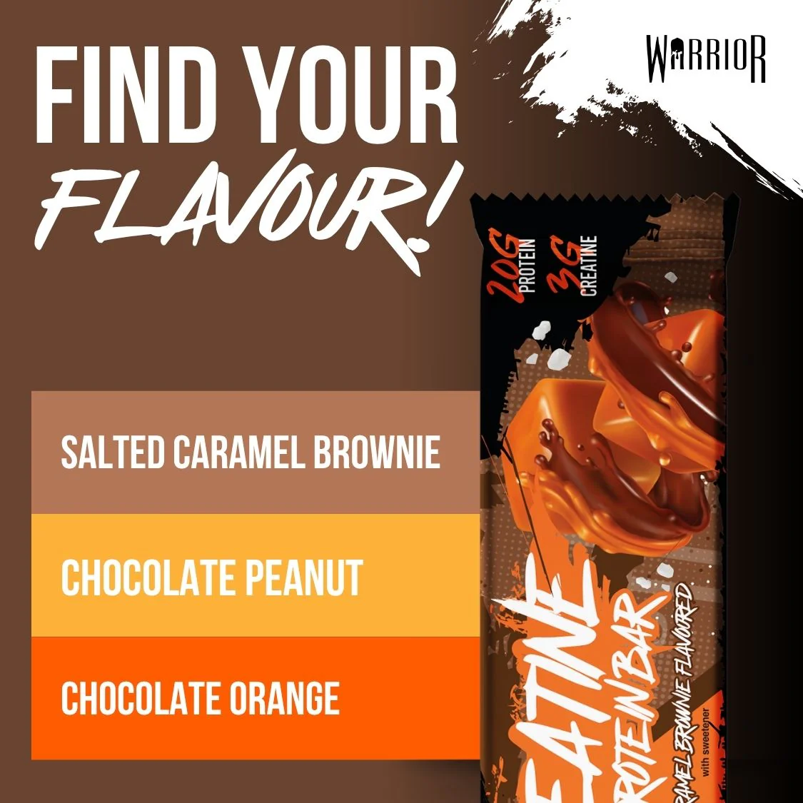 Warrior Creatine Protein Bars - 12 Bars - Strength + Muscle + Recovery - Image 16
