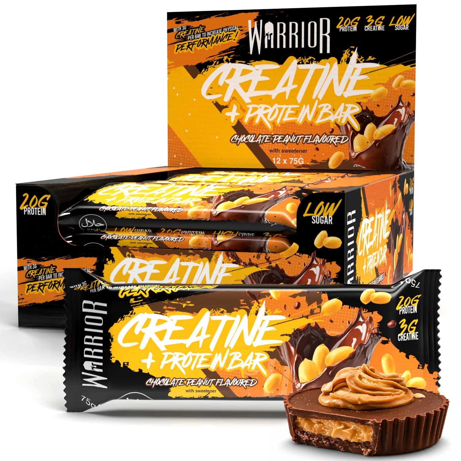 Warrior Creatine Protein Bars - 12 Bars - Strength + Muscle + Recovery - Image 18
