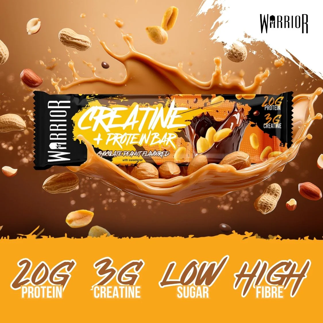 Warrior Creatine Protein Bars - 12 Bars - Strength + Muscle + Recovery - Image 7