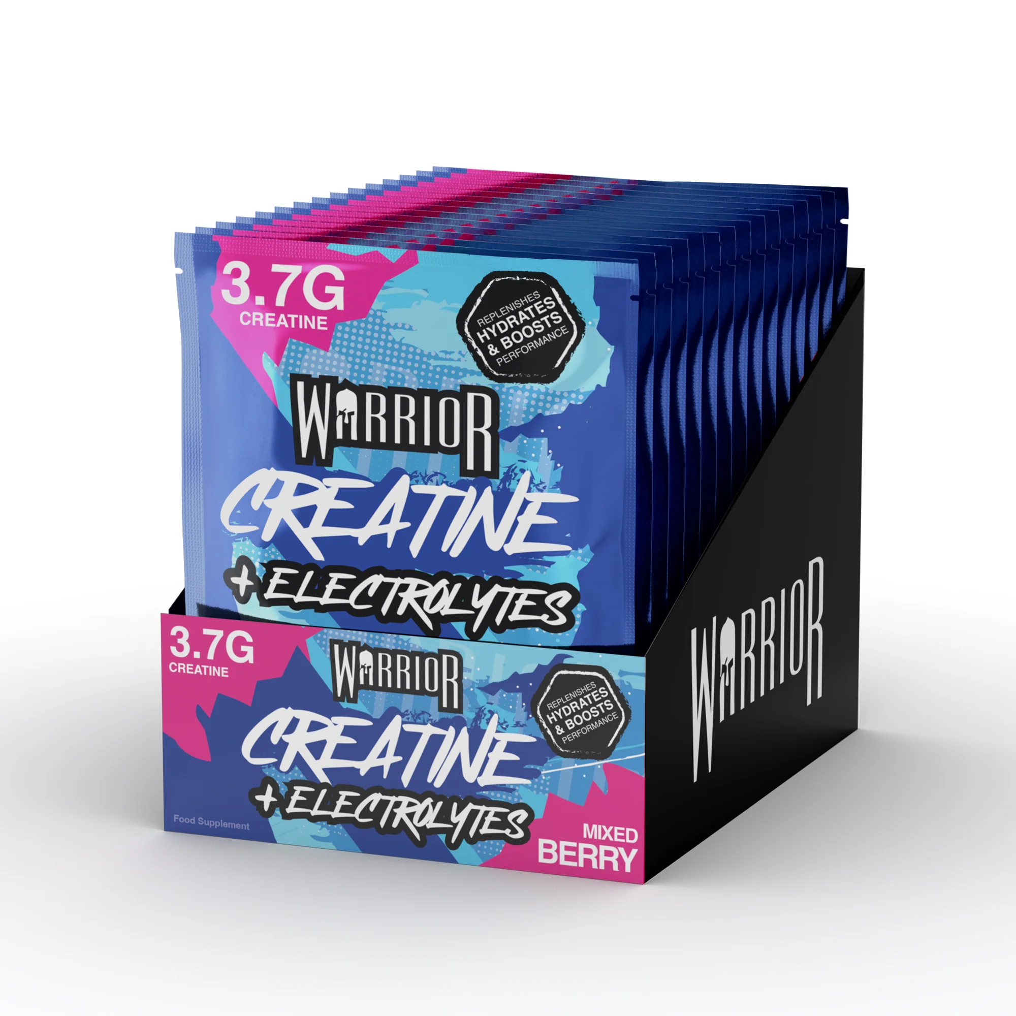 Warrior Creatine Plus Electrolytes – 15 Sachet Pack (30 Servings) - Image 8