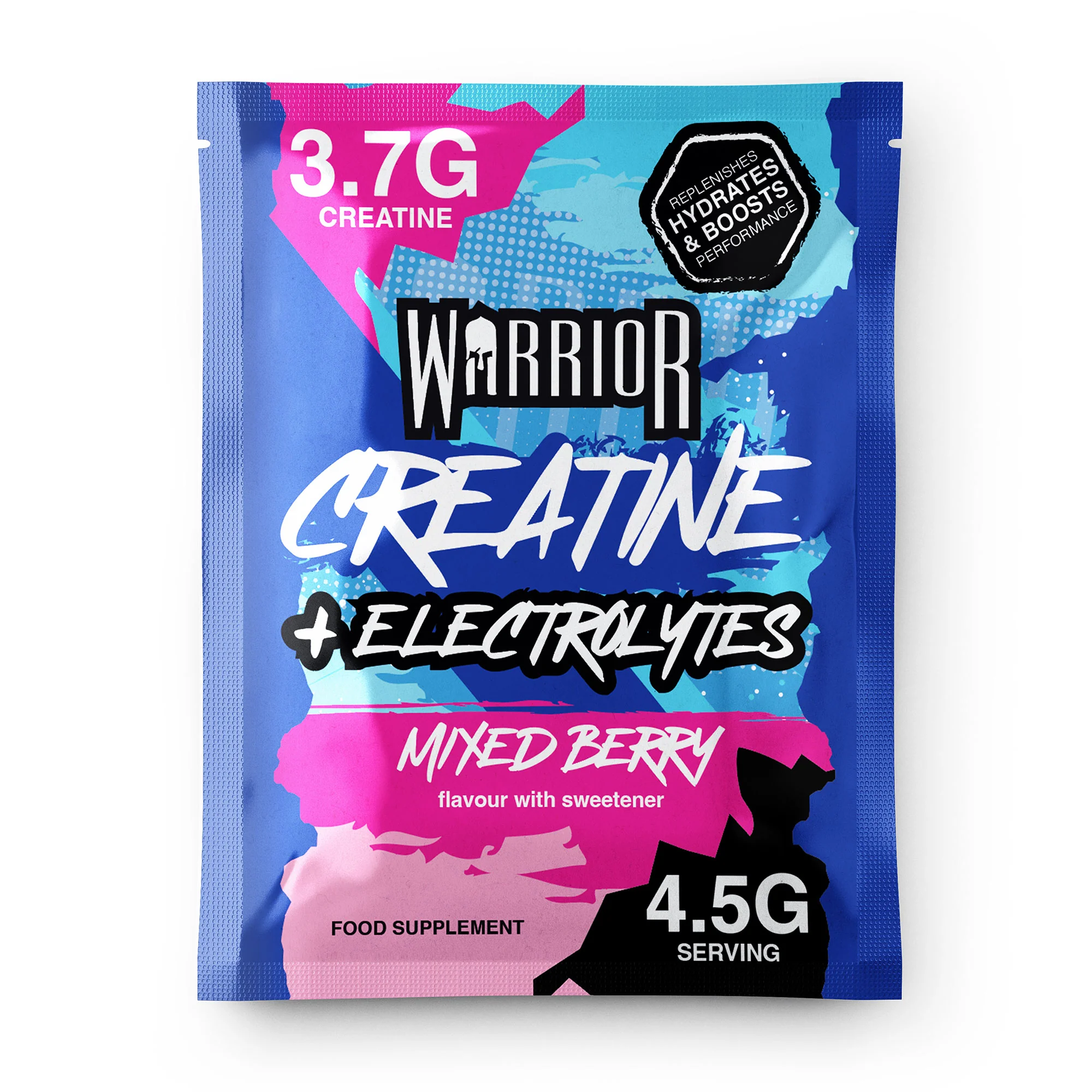 Warrior Creatine Plus Electrolytes – 15 Sachet Pack (30 Servings) - Image 9