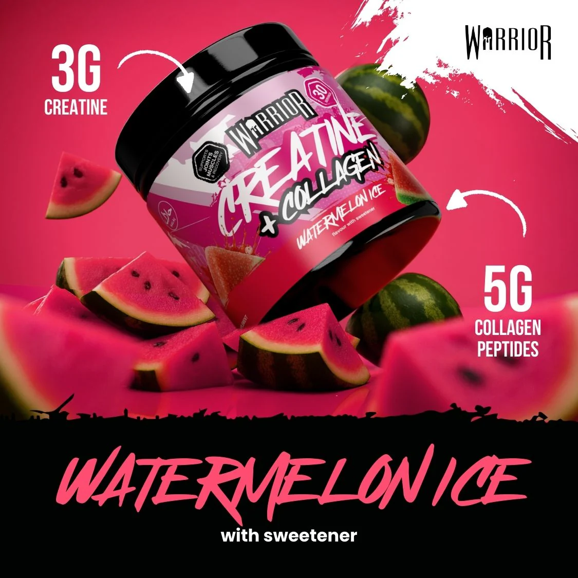 Warrior Creatine Plus Collagen - 30 Servings - Image 10