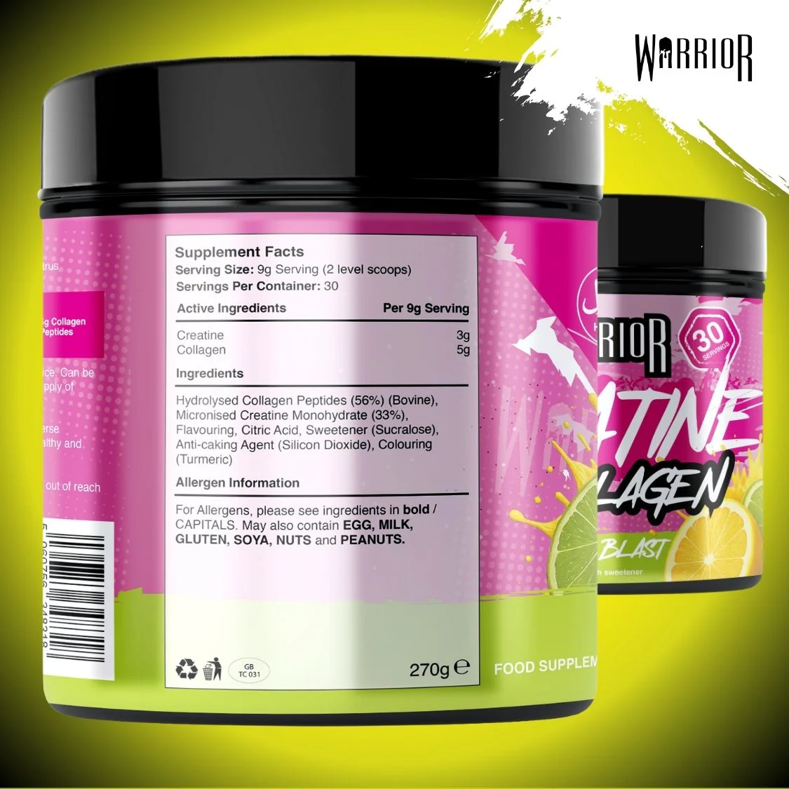 Warrior Creatine Plus Collagen - 30 Servings - Image 14