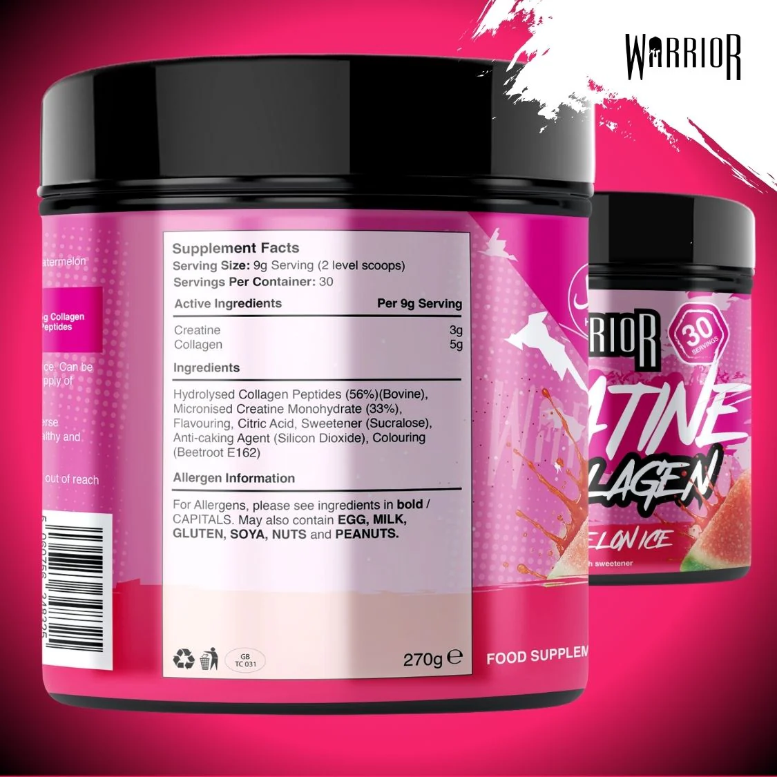 Warrior Creatine Plus Collagen - 30 Servings - Image 15