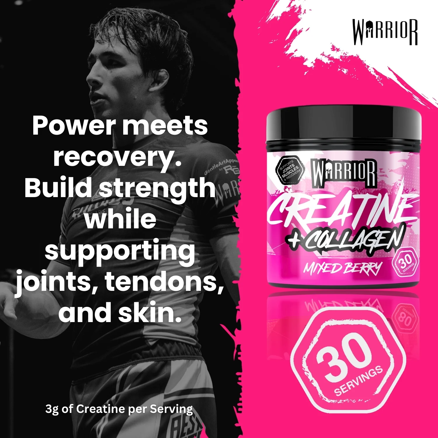 Warrior Creatine Plus Collagen - 30 Servings - Image 7