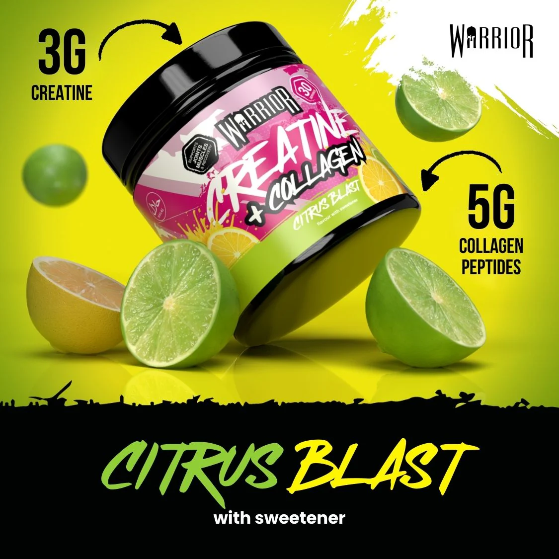 Warrior Creatine Plus Collagen - 30 Servings - Image 9