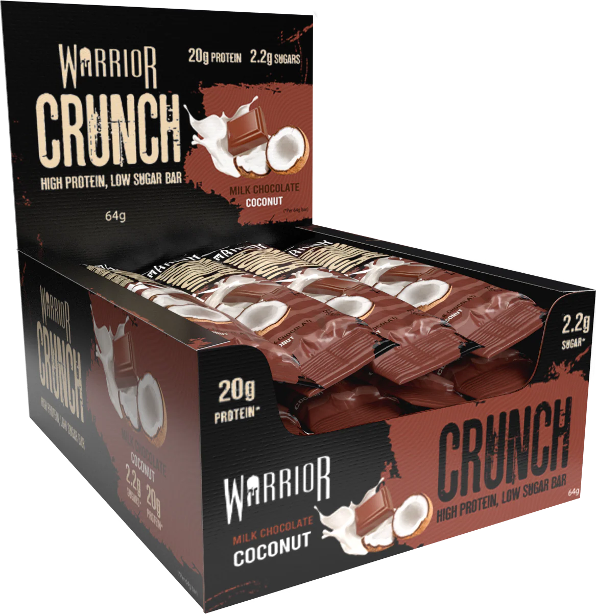 Warrior Crunch Protein Bars 12 x 64g - Image 13