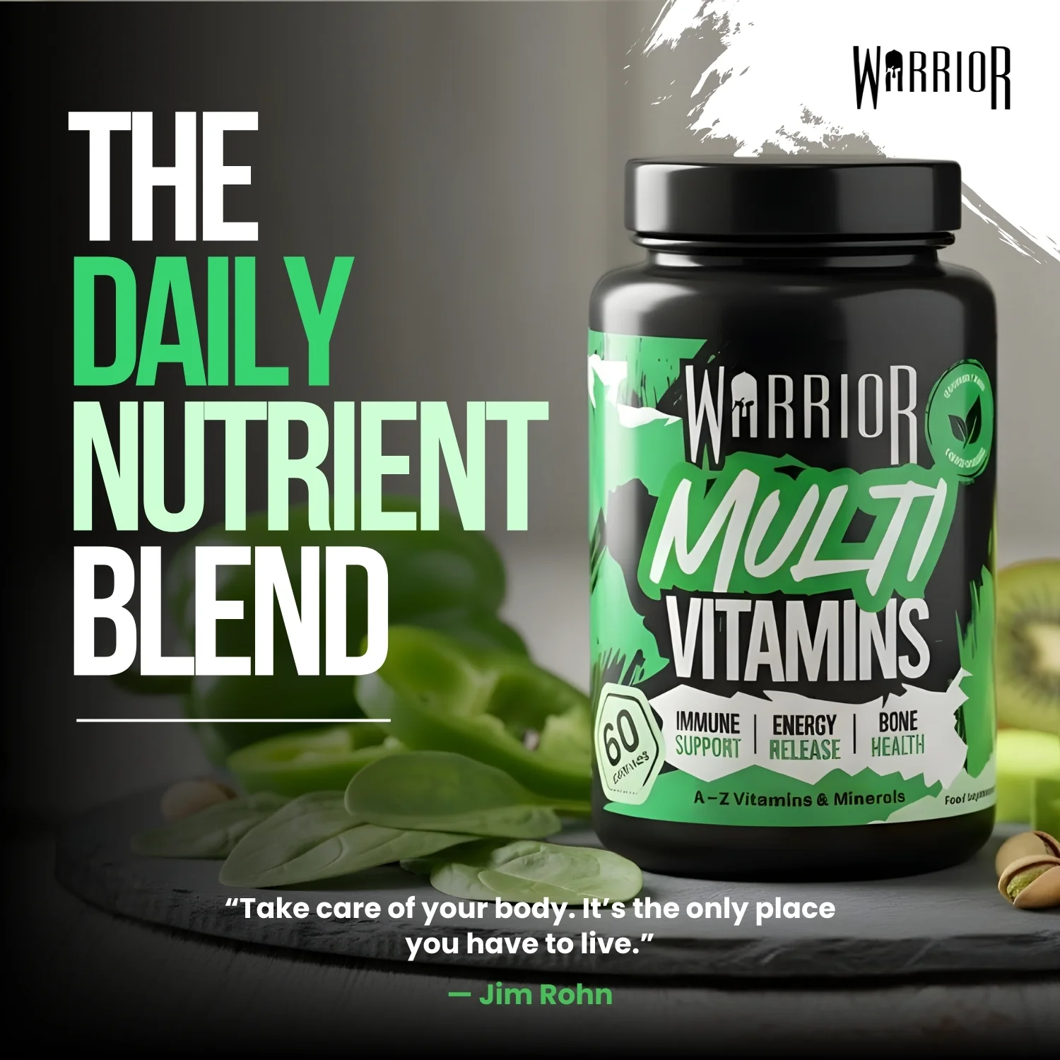 Warrior Multi Vitamin - 60 Tabs (2 Month Supply) - Image 5