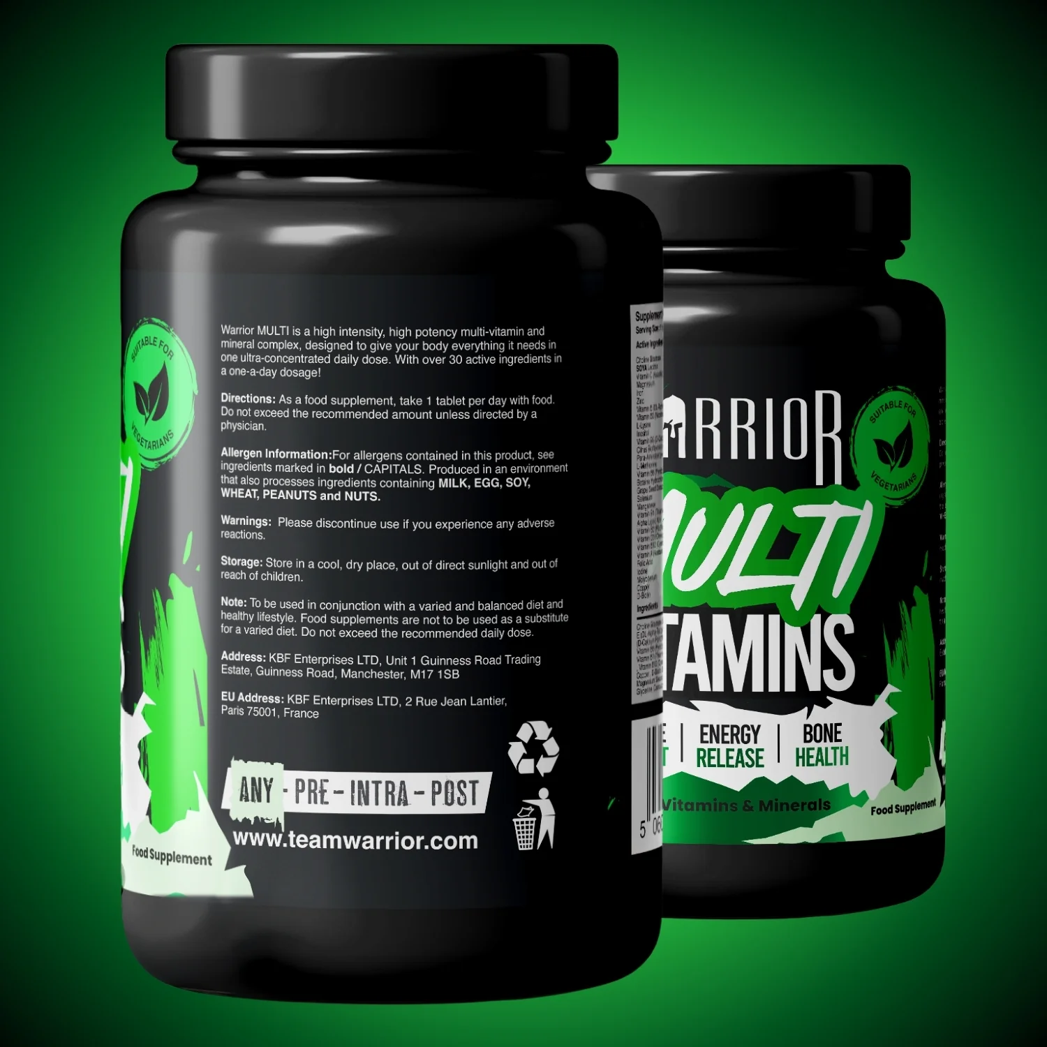 Warrior Multi Vitamin - 60 Tabs (2 Month Supply) - Image 8