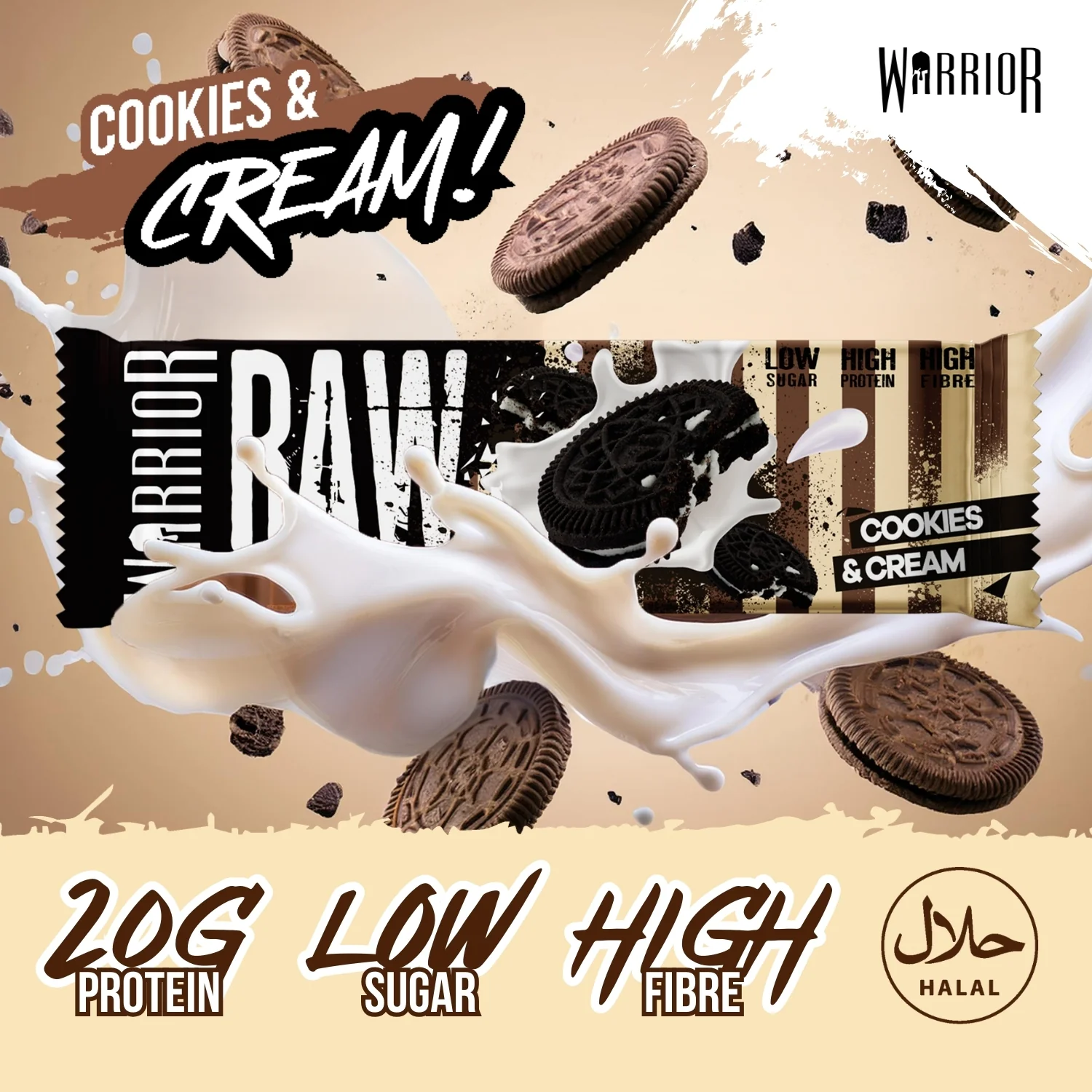 Warrior RAW Protein Bar - 12 x 75g Bars - Image 16