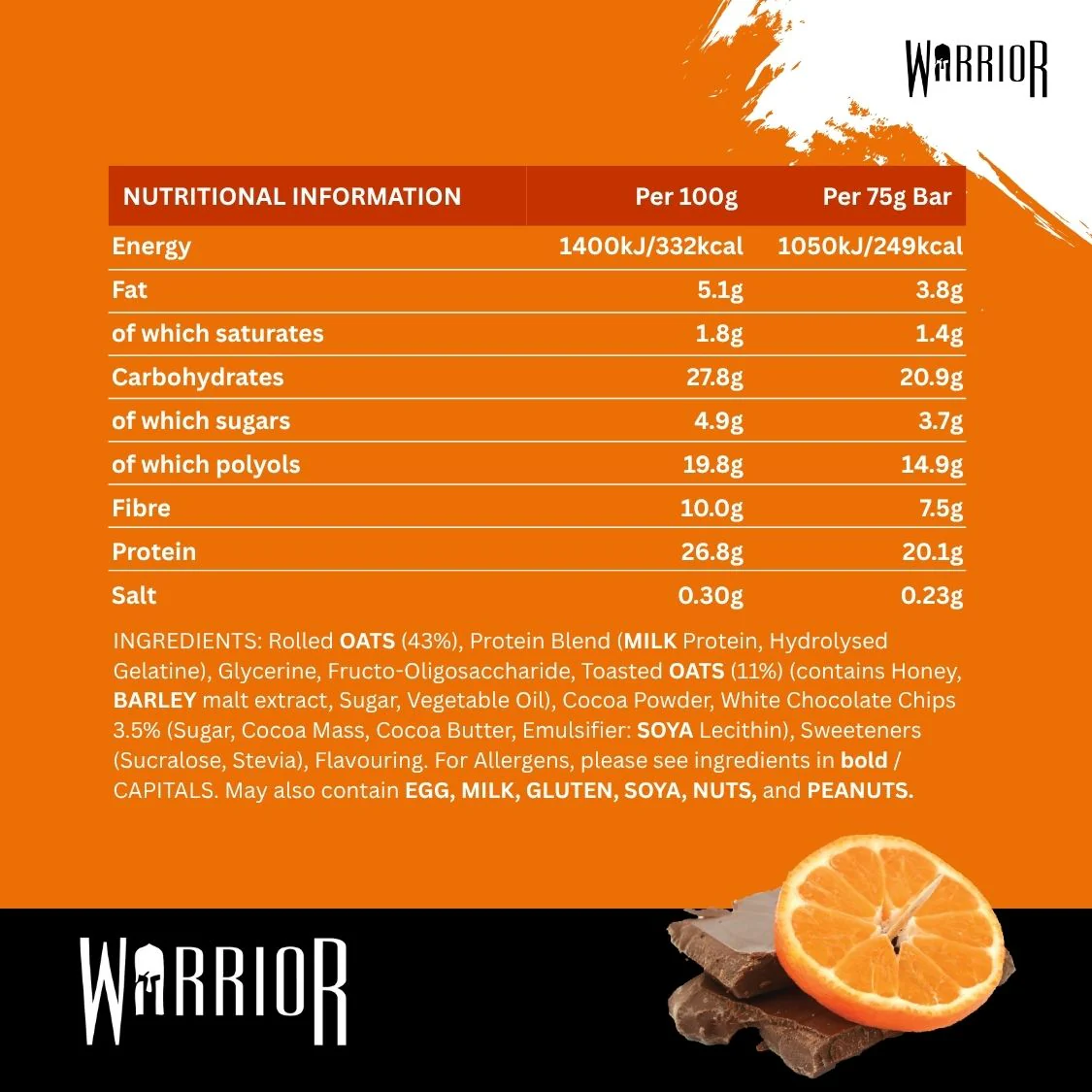 Warrior RAW Protein Bar - 12 x 75g Bars - Image 23