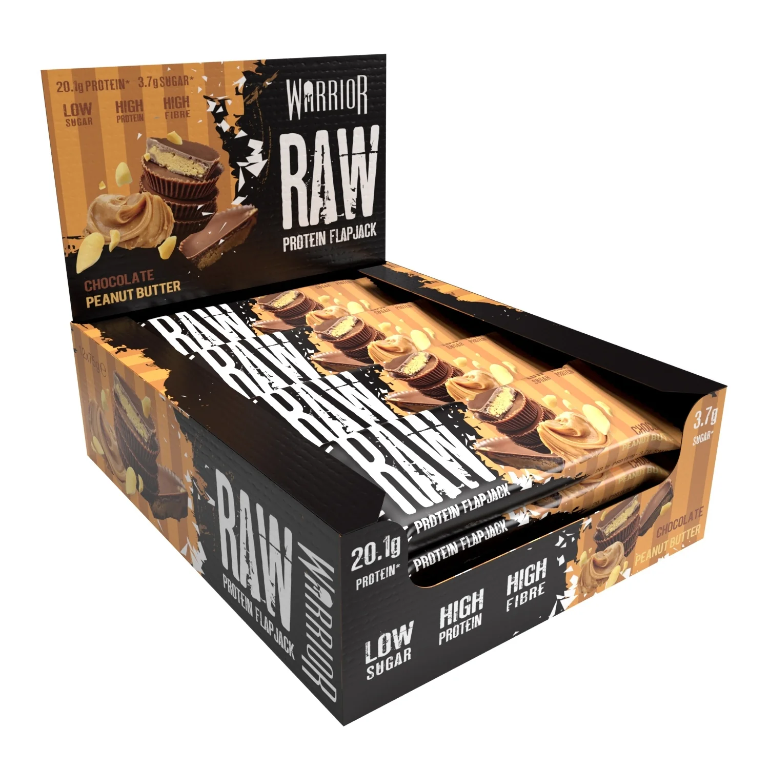 Warrior RAW Protein Bar - 12 x 75g Bars - Image 24