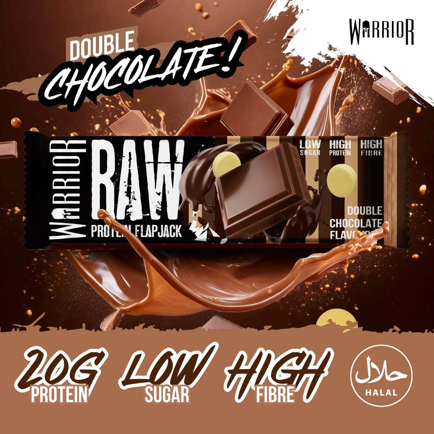 Warrior RAW Protein Bar - 12 x 75g Bars - Image 31