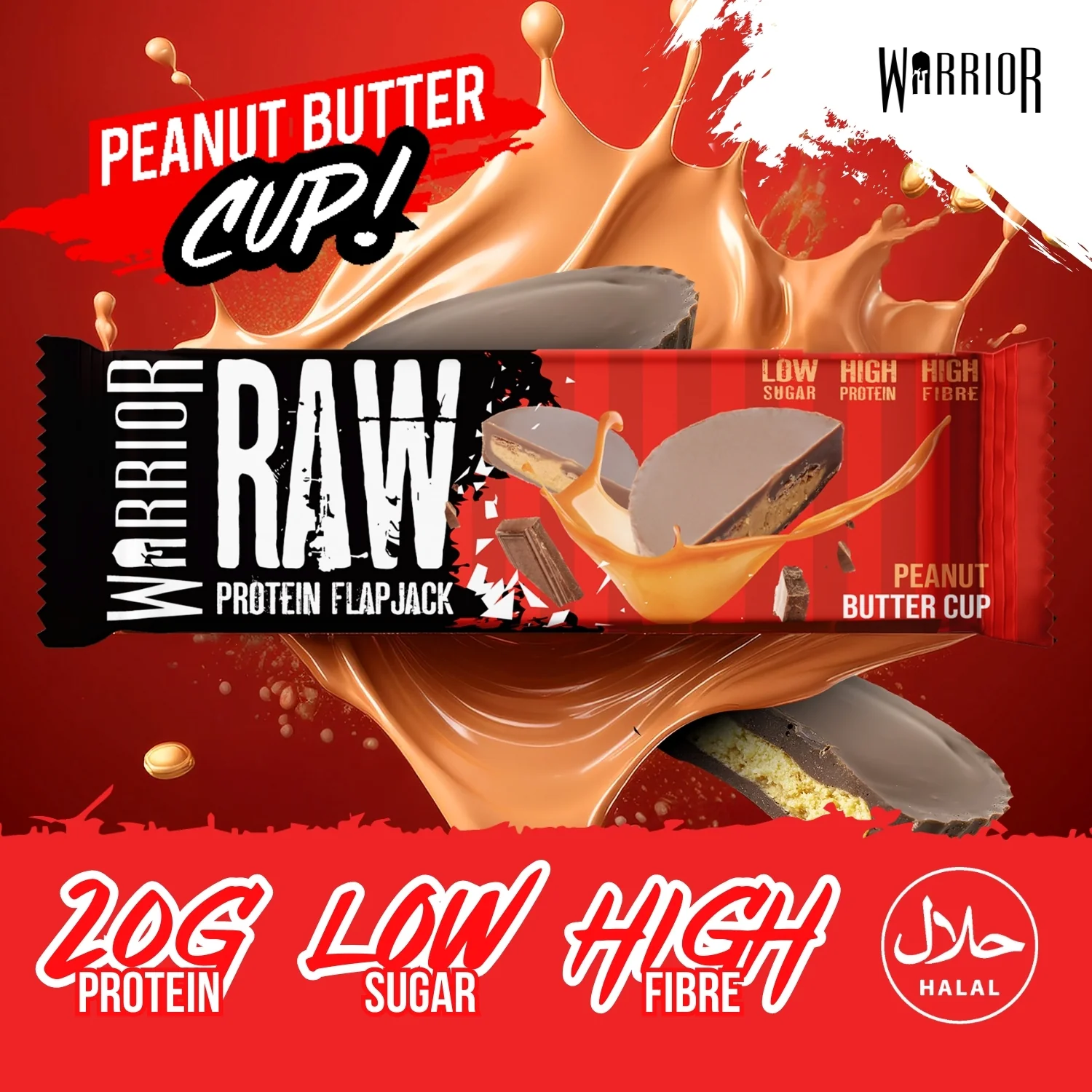 Warrior RAW Protein Bar - 12 x 75g Bars - Image 41