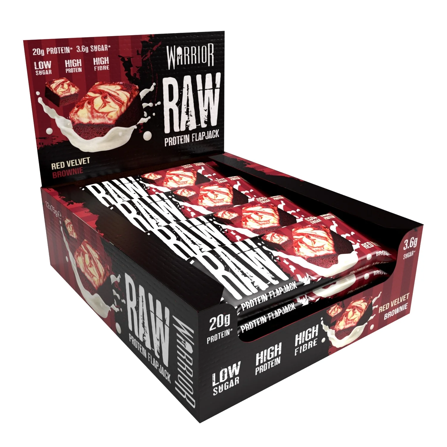 Warrior RAW Protein Bar - 12 x 75g Bars - Image 49