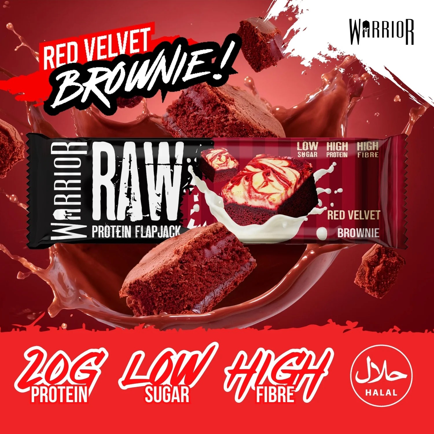 Warrior RAW Protein Bar - 12 x 75g Bars - Image 51