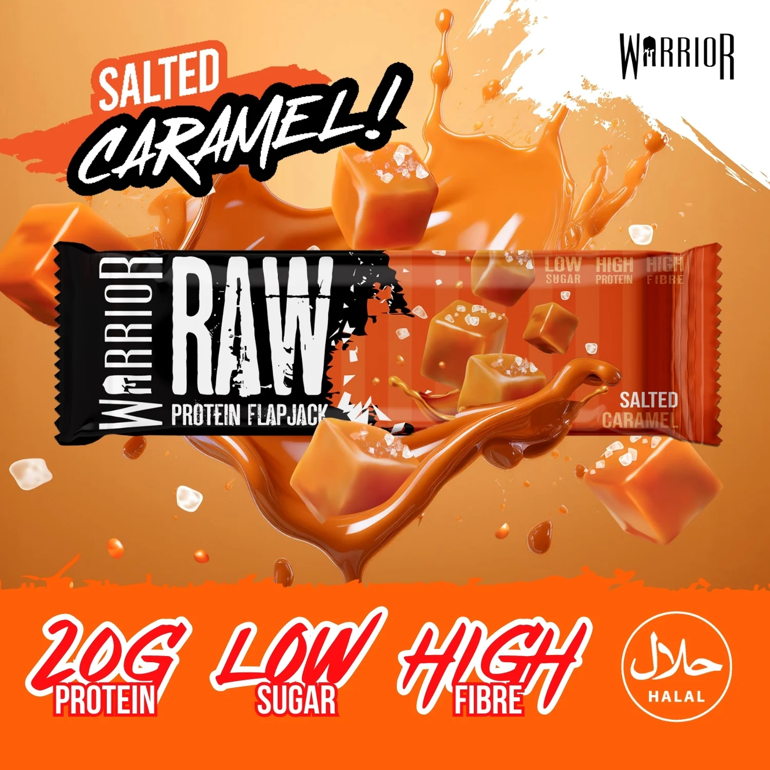 Warrior RAW Protein Bar - 12 x 75g Bars - Image 56