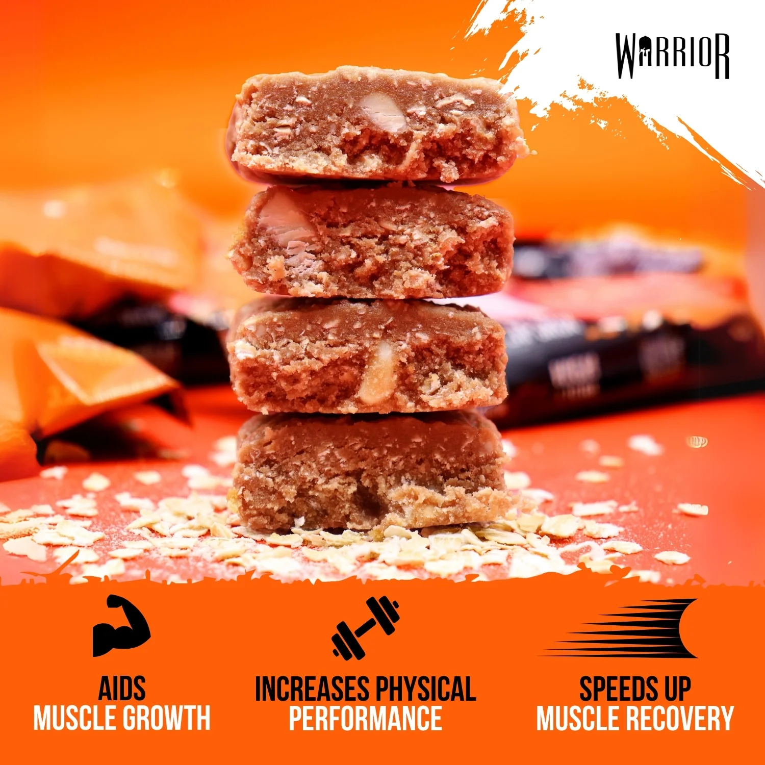 Warrior RAW Protein Bar - 12 x 75g Bars - Image 57