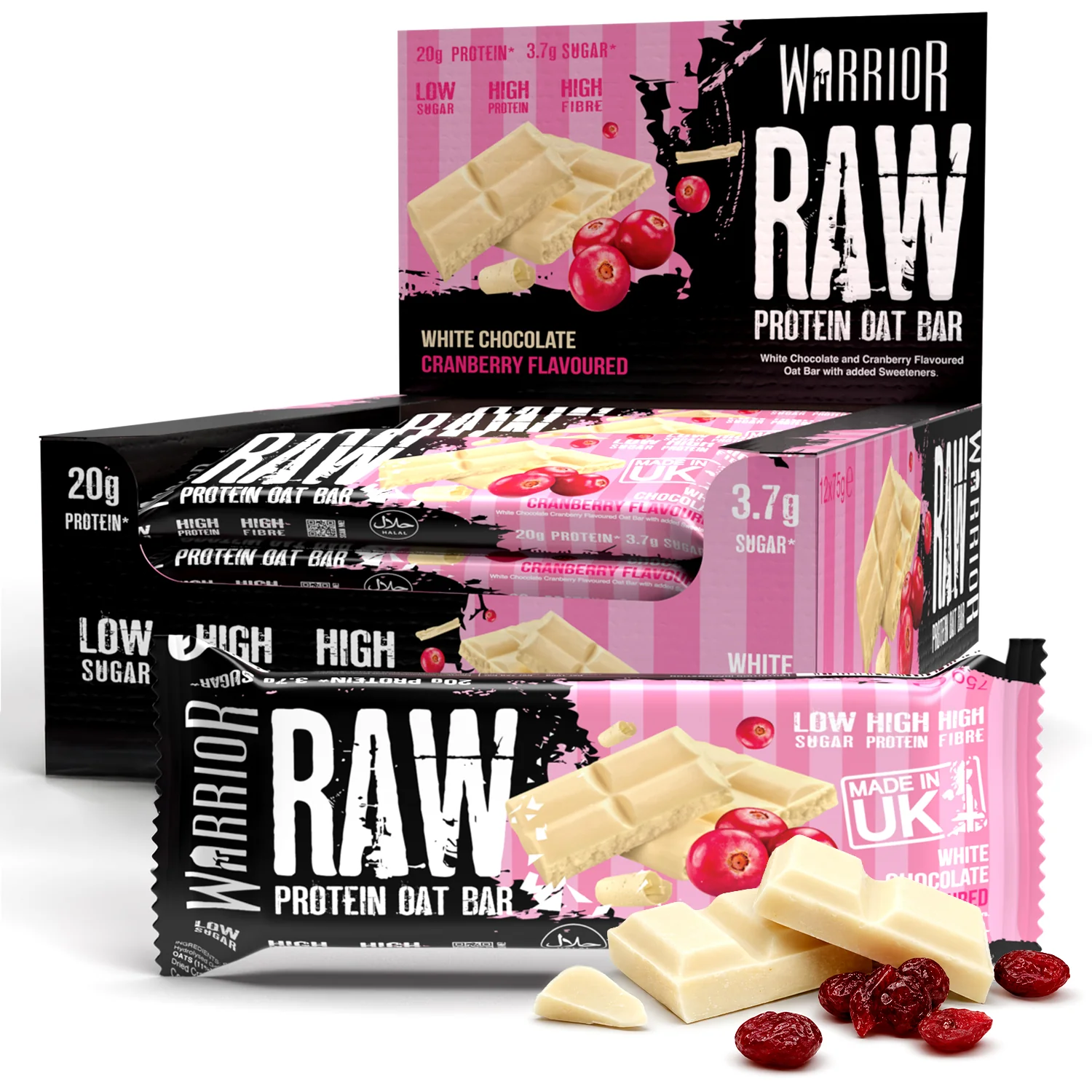 Warrior RAW Protein Bar - 12 x 75g Bars - Image 70