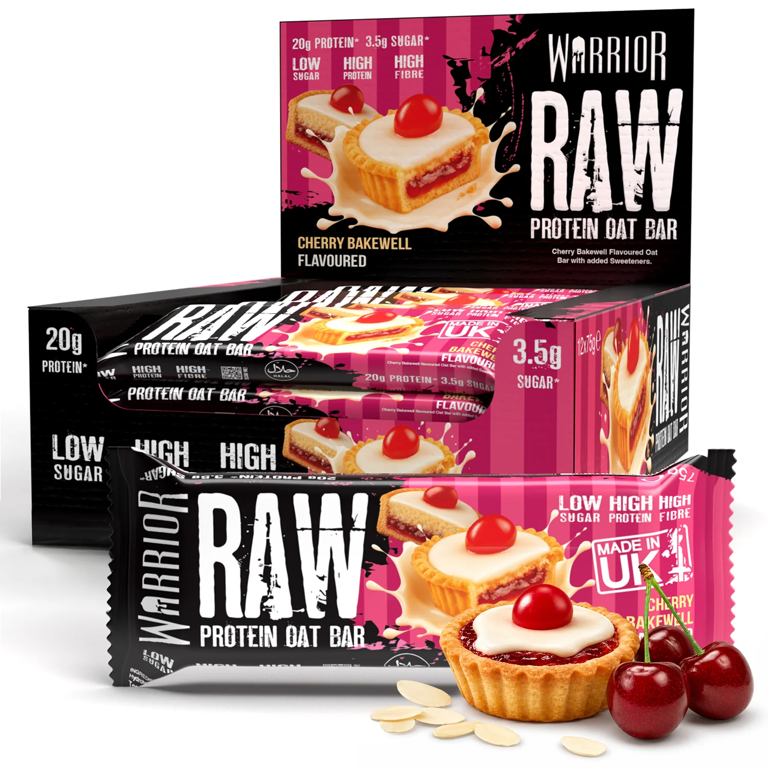 Warrior RAW Protein Bar - 12 x 75g Bars - Image 78