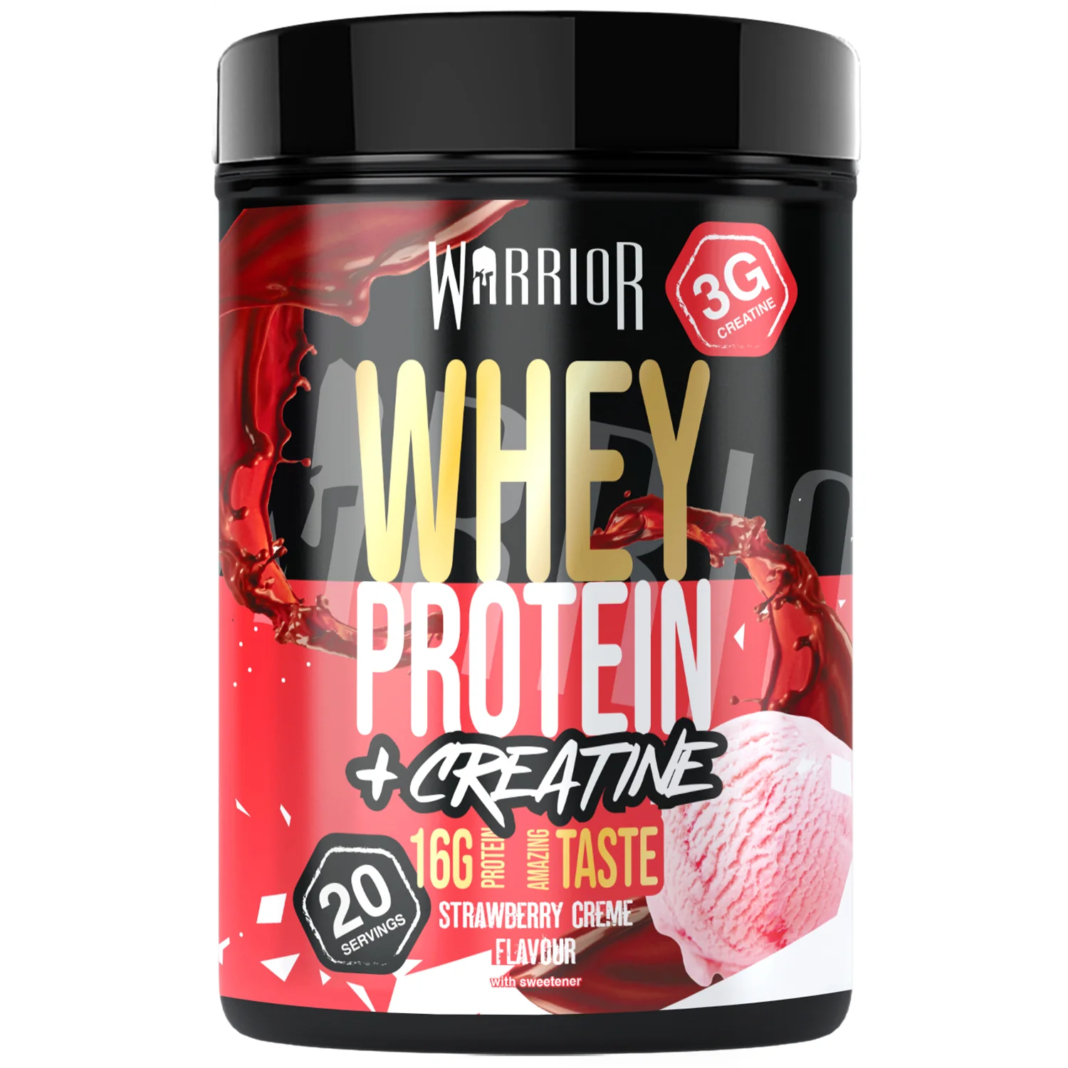 Warrior Whey Protein Plus Creatine | 500g Tubs | 20 Servings - Image 16