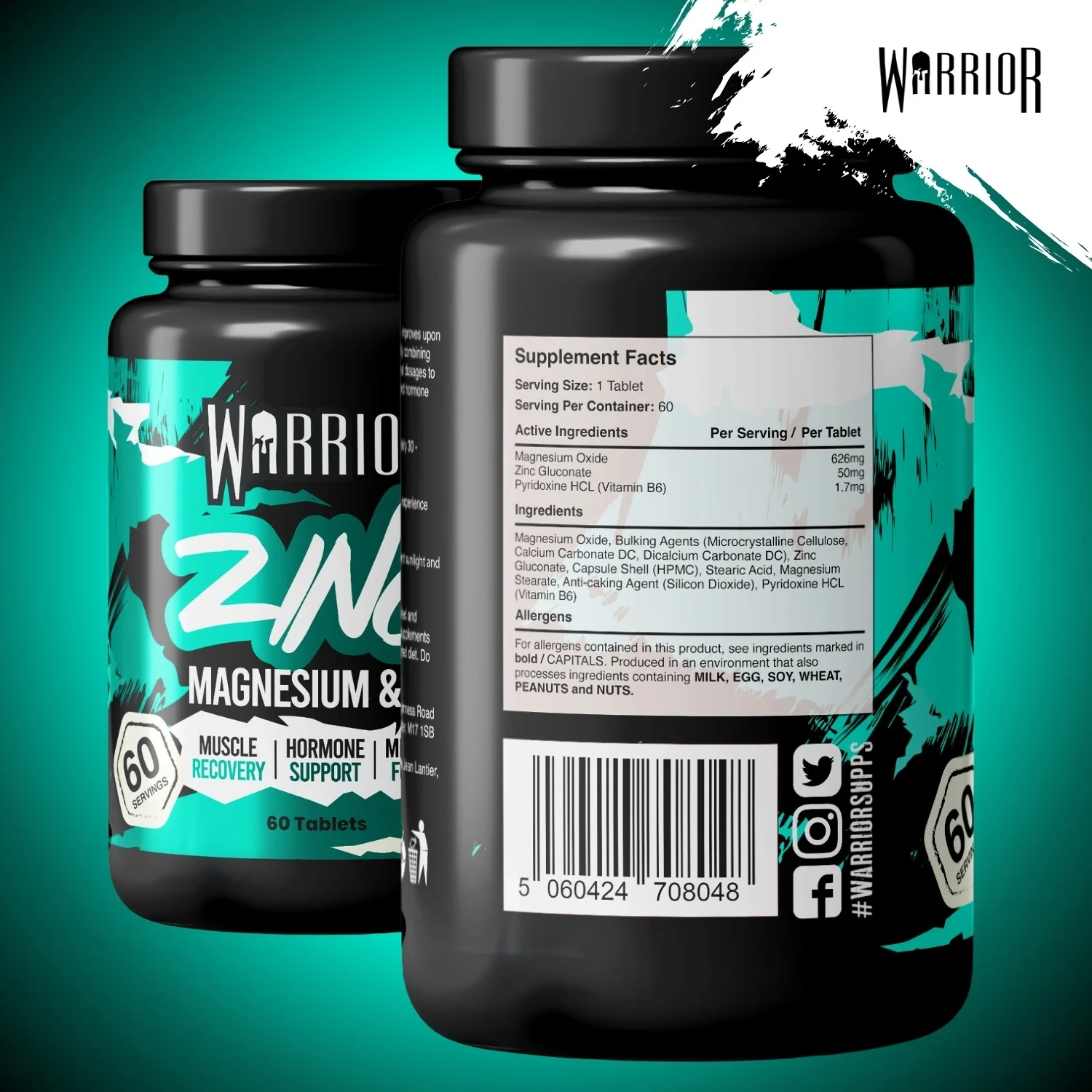 Warrior Zinc – Zinc, Magnesium & Vitamin B6 (60 Tablets) | Sleep, Recovery & Natural Hormone Support - Image 9